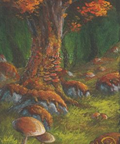 Alternative view of La forêt de lichen – GOUACHE ORIGINALE