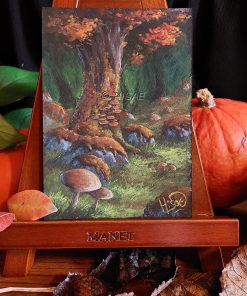 La forêt de lichen – GOUACHE ORIGINALE