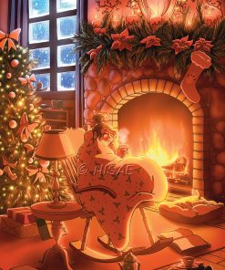 Noël au coin du feu – CARTE POSTALE