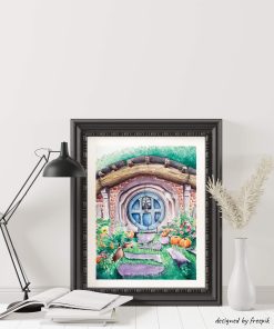 Alternative view of La maison de Hobbit – AFFICHE 24 x 30 cm