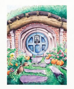 La maison de Hobbit – AFFICHE 24 x 30 cm