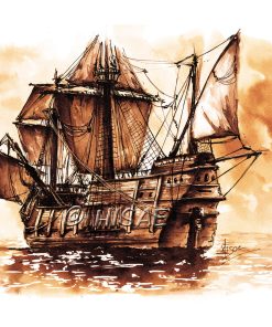 Le galion – CARTE POSTALE