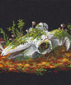 Alternative view of Nature morte au crâne – GOUACHE ORIGINALE