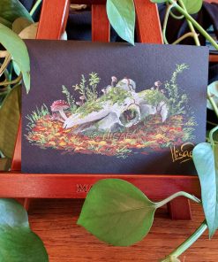 Nature morte au crâne – GOUACHE ORIGINALE