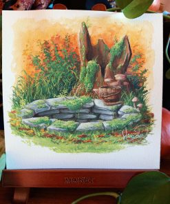 Le puits caché- GOUACHE ORIGINALE