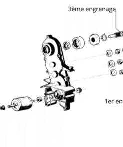 Alternative view of 1er engrenage pour motoréducteur FBM Freezy